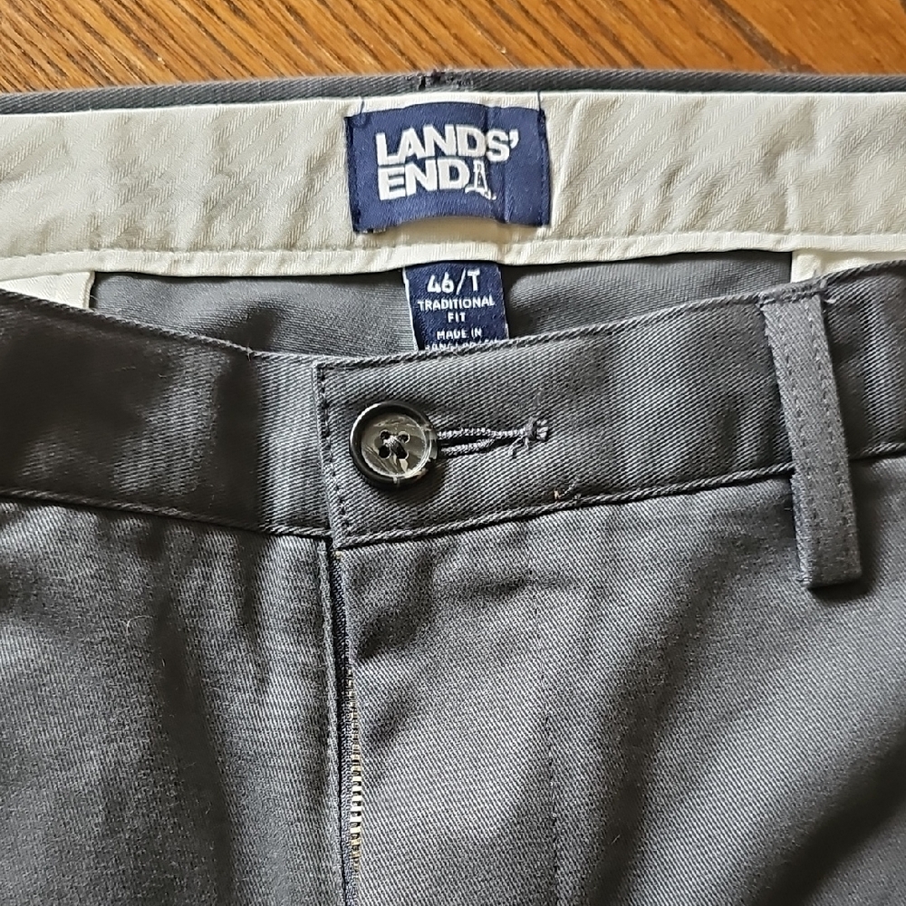 Lands' End Men's Gray Pants Size 46